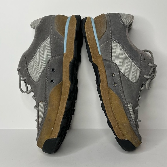 The North Face Hiking Shoes Leather Suede Upper Grey Blue Lace Up Low Cut Size 7 - Picture 7 of 13